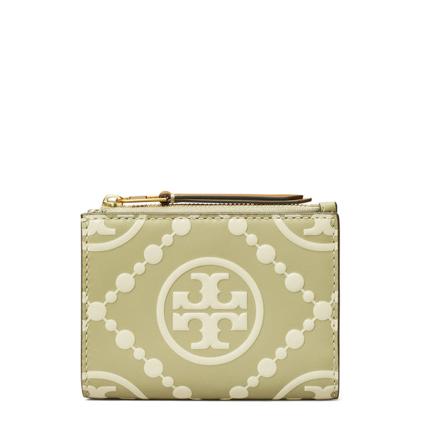 Tory Burch T Monogram Embossed Leather Bifold Wallet