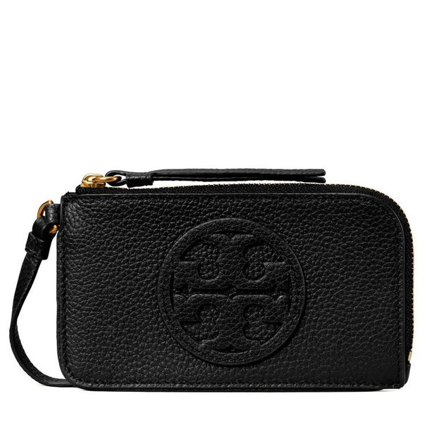 Tory Burch Miller Top Zip Leather Card Case