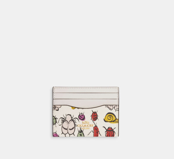 Slim Id Card Case With Creature Print