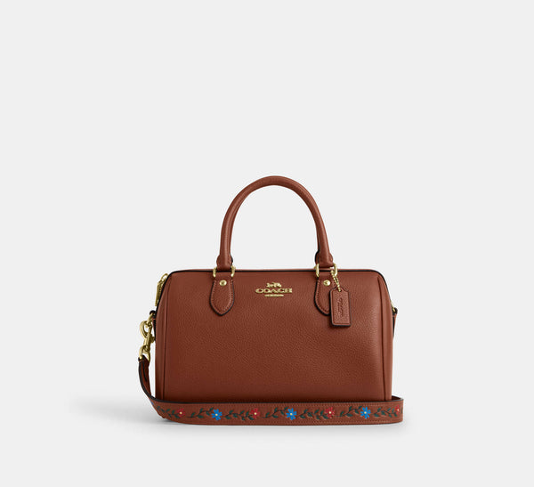 Rowan Satchel Bag With Tooling