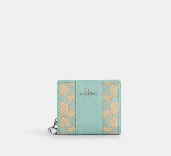 Snap Wallet In Signature Jacquard