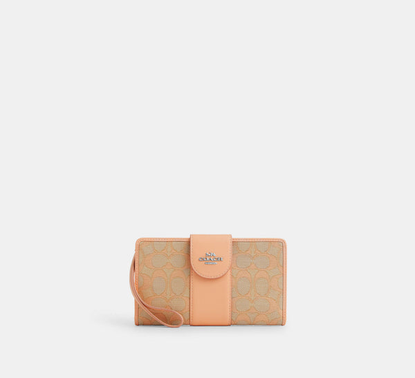 Phone Wallet In Signature Jacquard