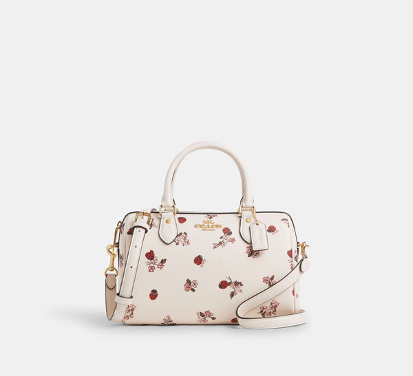 Rowan Satchel Bag With Ladybug Floral Print