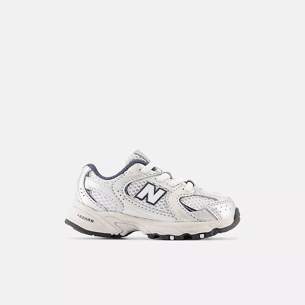 New Balance 530-Crib & Toddler (Size 0 - 10)-Summer fog with nimbus cloud and nb navy