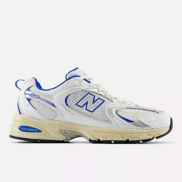 New Balance 530-White With Blue Oasis