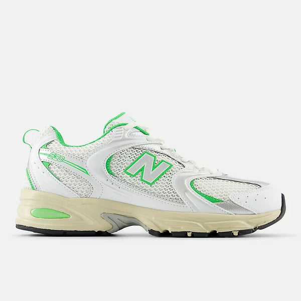 New Balance 530-White With Palm Leaf