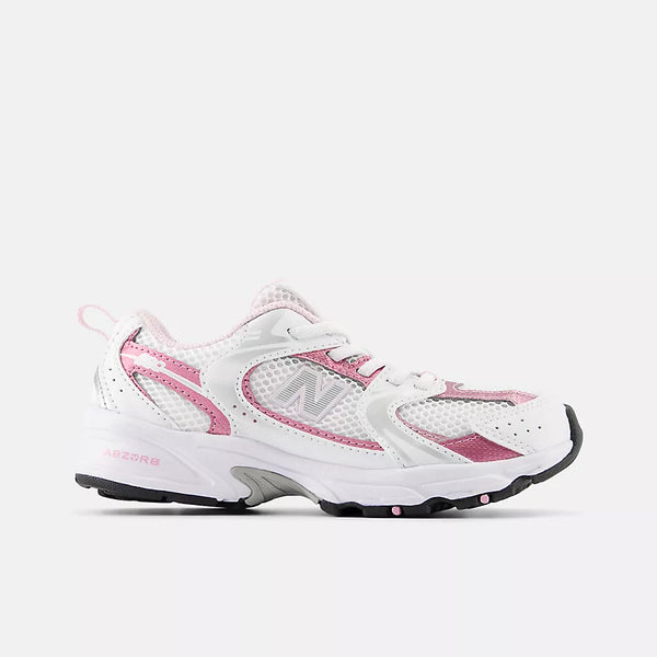 New Balance 530-Little Kids (Size 10.5 - 3)-White with pink sugar